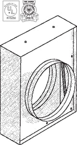 2" Round Vertical Mount Fire Damper 2549-40