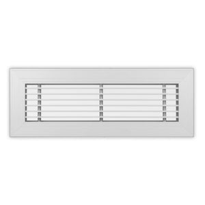 LF-1/2-0 Series - Aluminum Linear Floor Grille For 3" Wide Opening 1/2" Bar Centers -  0° - No Damper