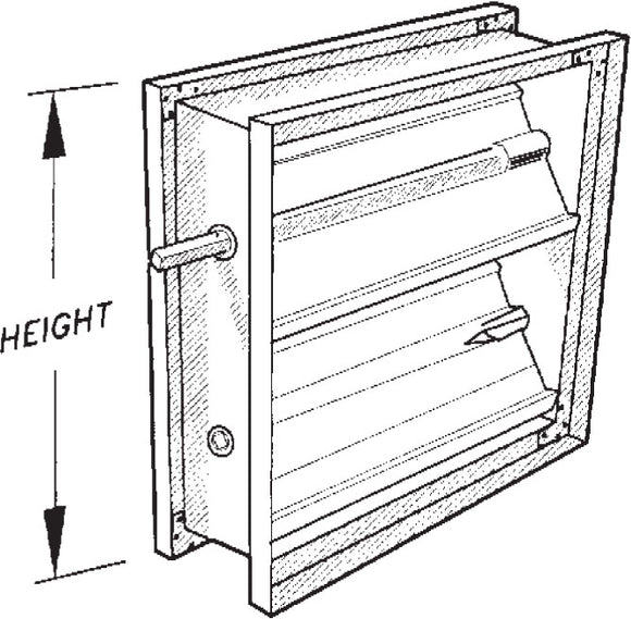 Parallel Blade Volume Damper 3000P-56X36